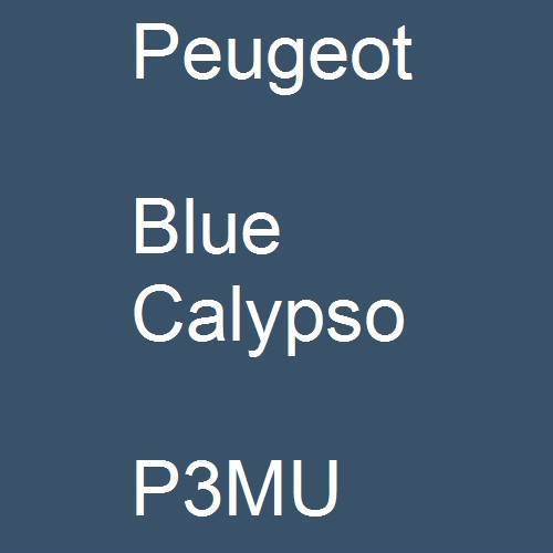 Peugeot, Blue Calypso, P3MU.